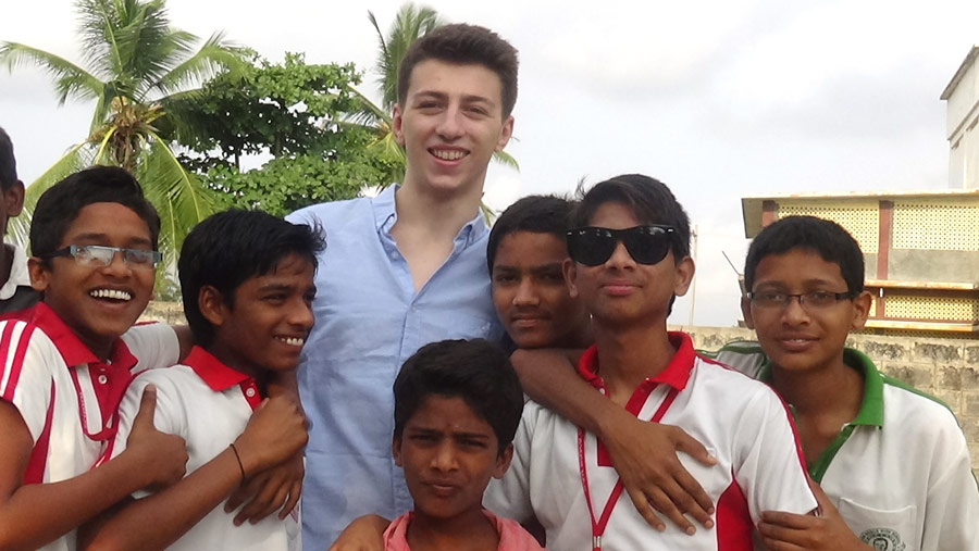 Dom with students